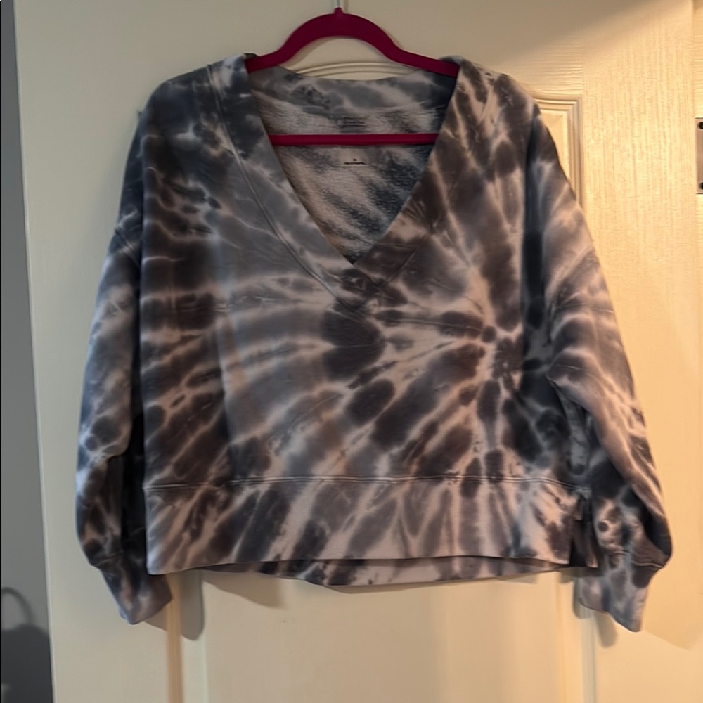 Abercrombie & Fitch Cropped Gray Tie-Dye Women's Crop sweatshirt *M*